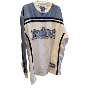 Vintage 90s School Of Hard Knocks Hitmen Shirt/Jersey Blue/White Cotton Sz XL